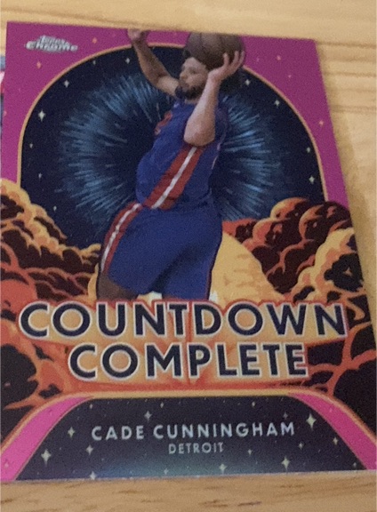 2024-25 Topps Chrome #CC-10 Cade Cunningham Countdown Complete — front