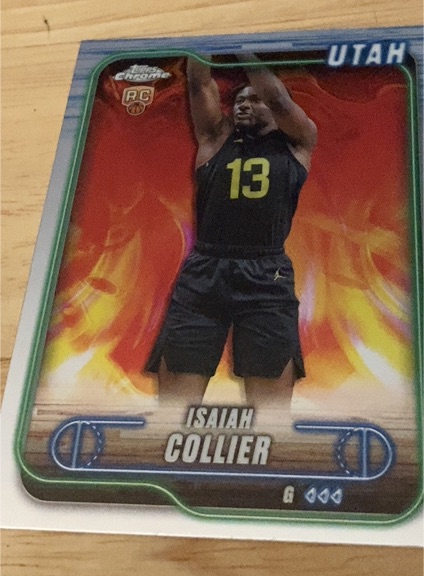 2024-25 Topps Chrome #112 Isaiah Collier — front