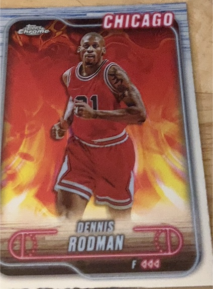 2024-25 Topps Chrome #95 Dennis Rodman Chicago Bulls — front
