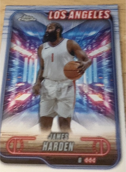 2024-25 Topps Chrome #198 James Harden — front