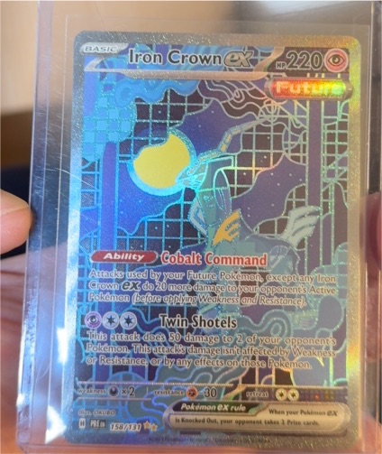 2025 Pokémon Prismatic Evolutions #158 Iron Crown ex — front