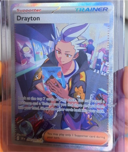 2023 Pokémon Surging Sparks #244 Drayton — front