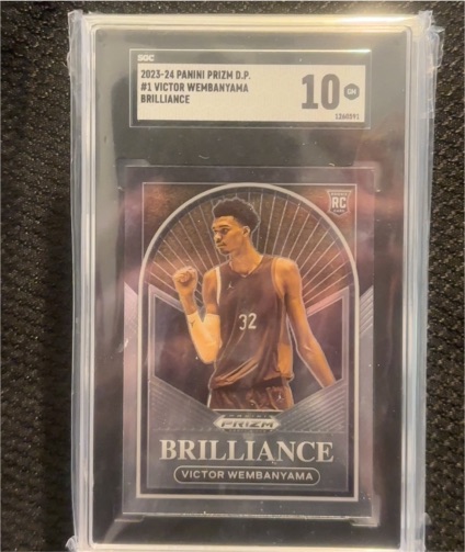 2023-24 Panini Prizm Draft Picks Brilliance #1 Victor Wembanyama — front