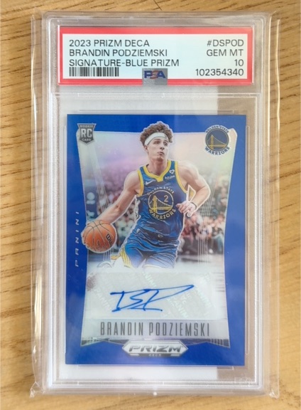 2023 Panini Prizm Deca #DSPOD Brandin Podziemski — front