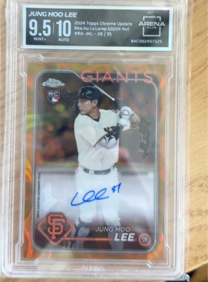 2024 Topps Chrome Update #RA-JHL Jung Hoo Lee — front