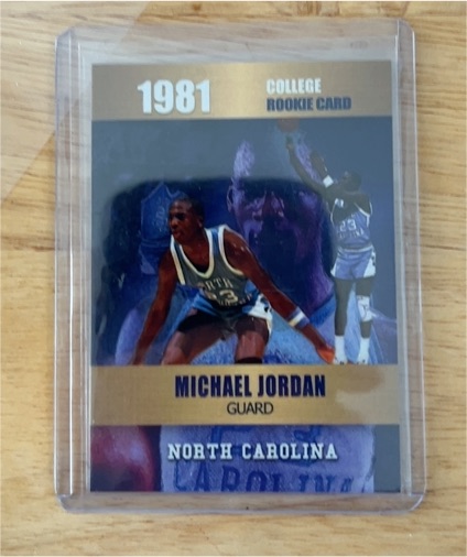 1981 College Rookie Card Michael Jordan — front
