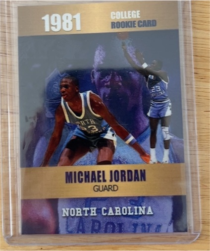 1981 Michael Jordan North Carolina College Rookie Card — front