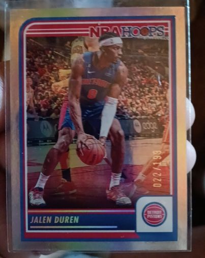 2023-24 Panini NBA Hoops #92 Jalen Duren — front