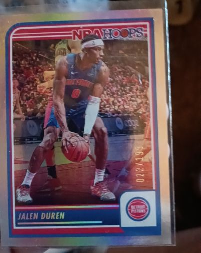 2023-24 Panini NBA Hoops #92 Jalen Duren — front