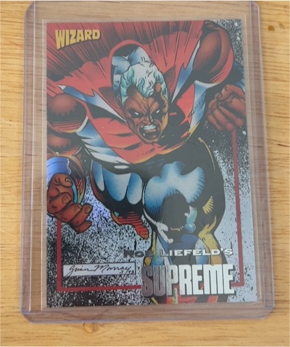 1993 Wizard Rob Liefeld's Supreme Promo Card #5 — front