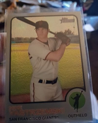2022 Topps Heritage #11 Mike Yastrzemski — front