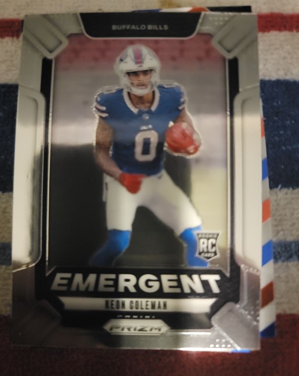 2024 Panini Prizm #16 Keon Coleman Emergent — front