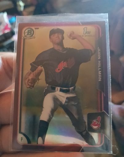 2015 Bowman Chrome Draft #140 Juan Hillman — front