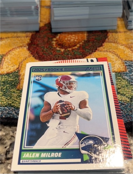 2025 Panini Score Rookie Jalen Milroe — front