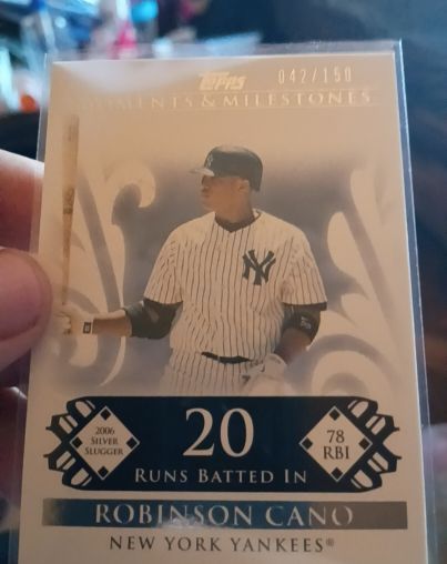 2008 Topps Moments & Milestones #20 Robinson Cano — front