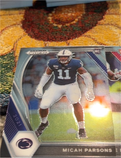 2021 Panini Prizm Draft Picks #136 Micah Parsons Rookie Card — front