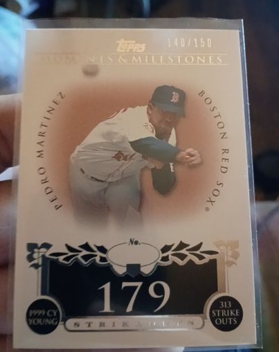 2008 Topps Moments & Milestones #179 Pedro Martinez — front