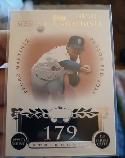 2008 Topps Moments & Milestones #179 Pedro Martinez — front