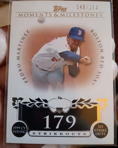 2008 Topps Moments & Milestones #179 Pedro Martinez — front