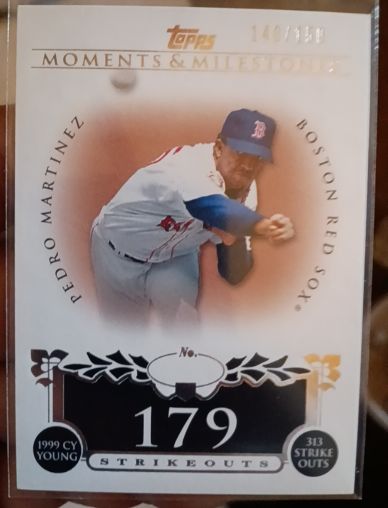 2008 Topps Moments & Milestones #141-179 Pedro Martinez — front