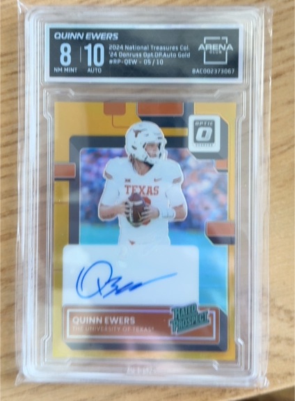 2024 Panini National Treasures Collegiate Optic #RP-QEW Quinn Ewers — front