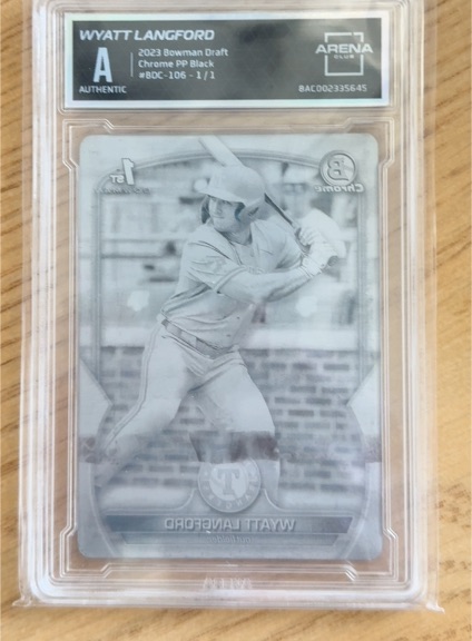 2023 Bowman Draft Chrome PP Black #BDC-106 Wyatt Langford — front