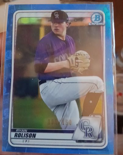 2020 Bowman Chrome Sapphire #BCP-137 Ryan Rolison — front