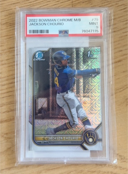 2022 Bowman Chrome #79 Jackson Chourio — front