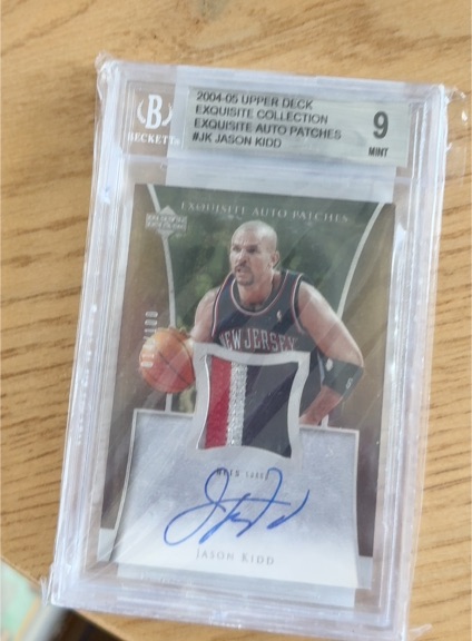 2004-05 Upper Deck Exquisite Collection #Jason Kidd Auto Patch — front