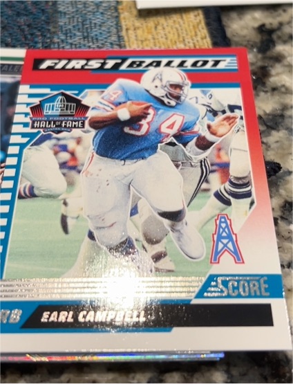 2025 Panini Score #2 Earl Campbell First Ballot — front
