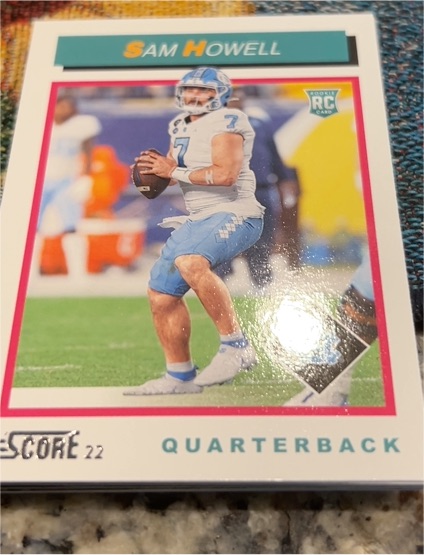 2022 Panini Score 1992 Throwback Rookie #TB4 Sam Howell — front