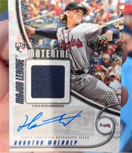 2025 Topps Major League Material #MLMA2-HW Hurston Waldrep — front