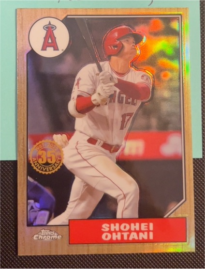 2022 Topps Chrome 1987 35th Anniversary #87BC-2 Shohei Ohtani — front