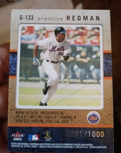 2003 Fleer #G-133 Prentice Redman — front