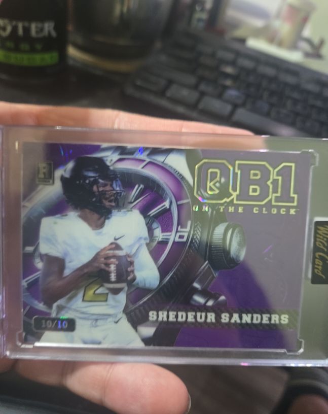 2024 Wild Card QB1 On The Clock Shedeur Sanders — front