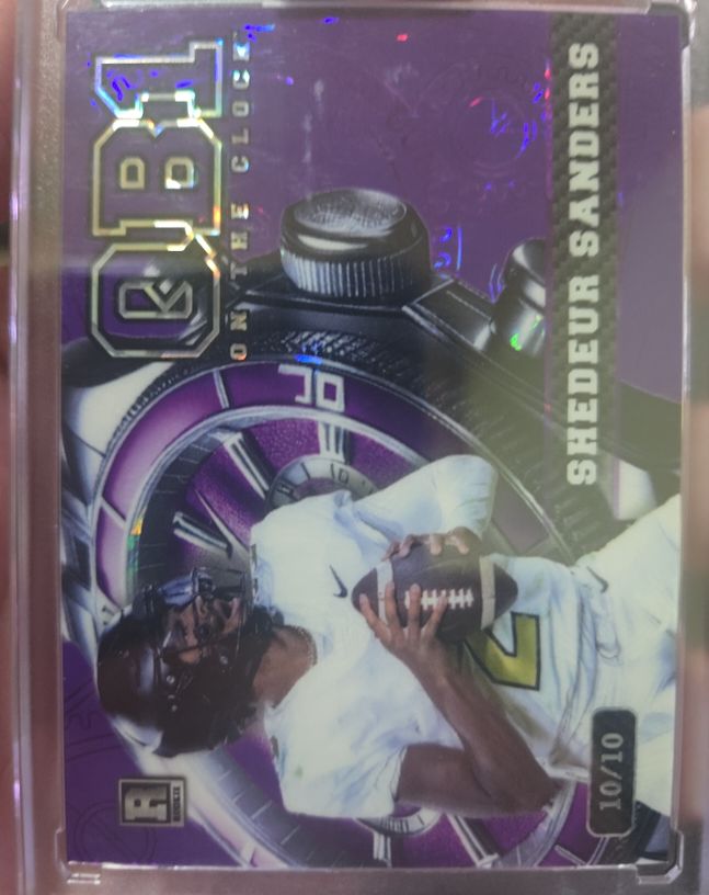 2024 Wild Card QB1 On The Clock #10 Shedeur Sanders — front