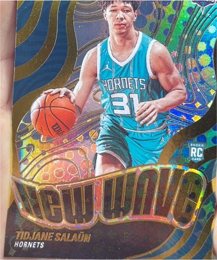 2024-25 Panini Revolution #17 Tidjane Salaun New Wave Rookie Card — front