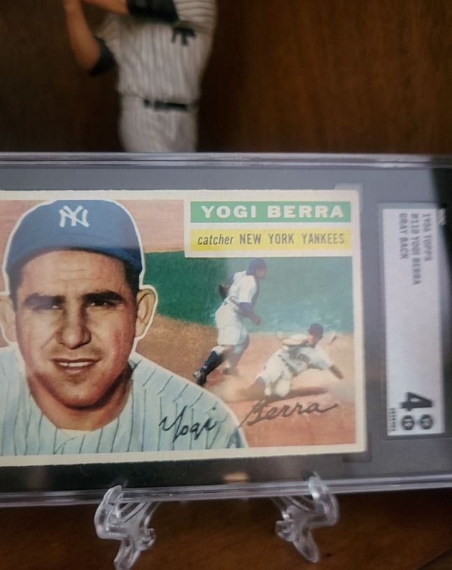 1956 Topps #110 Yogi Berra — front