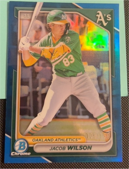 2024 Bowman Chrome #BCP-205 Jacob Wilson — front