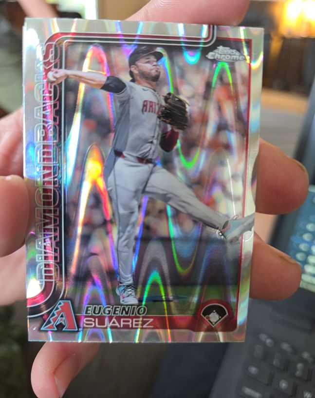 2025 Topps Chrome #48 Eugenio Suarez — front