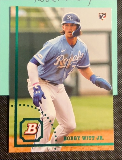 2022 Bowman Heritage #34 Bobby Witt Jr. — front