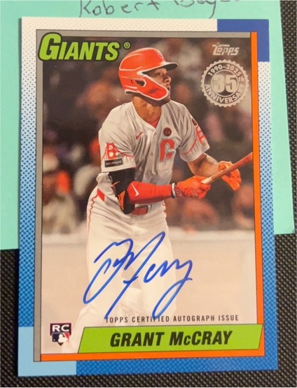 2025 Topps Series 2 1990 Topps #90B2-GM Grant McCray — front