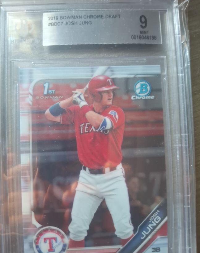 2019 Bowman Chrome Draft #BDC7 Josh Jung — front