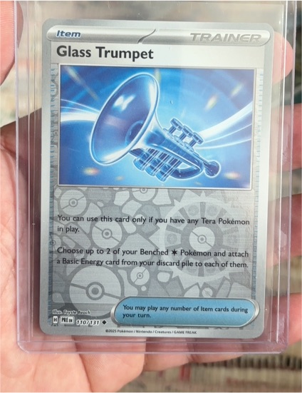 2025 Pokémon Prismatic Evolutions #110 Glass Trumpet — front