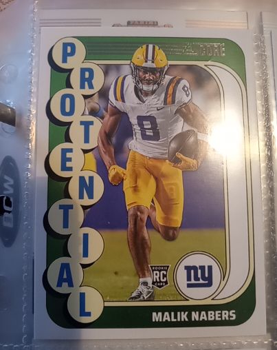 2024 Panini Score Protential #4 Malik Nabers — front