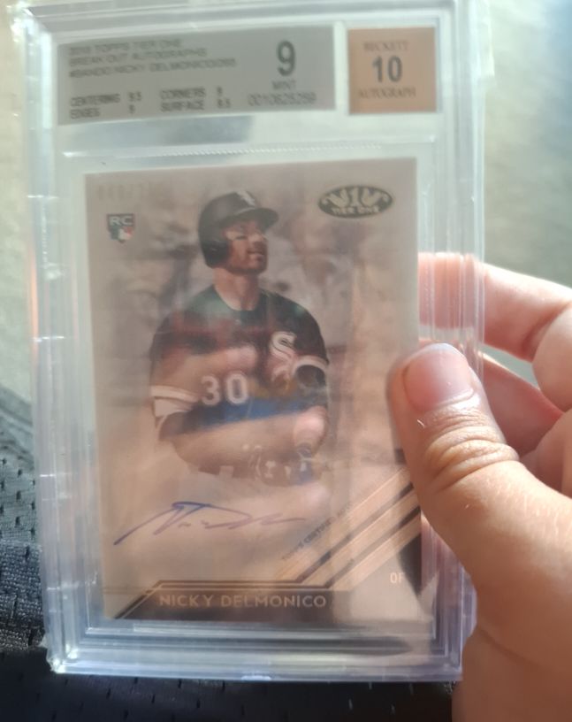 2018 Topps Tier One Break Out Autographs #BART-ND Nicky Delmonico — front