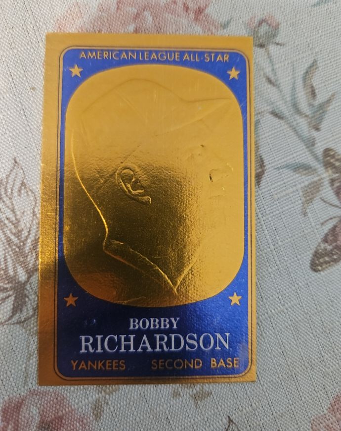 1965 Topps Embossed #65 Bobby Richardson — front