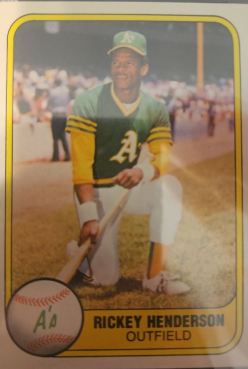 1984 Fleer #548 Rickey Henderson — front