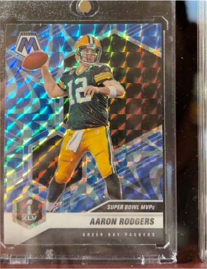 2021 Panini Mosaic #289 Aaron Rodgers Super Bowl MVPs — front