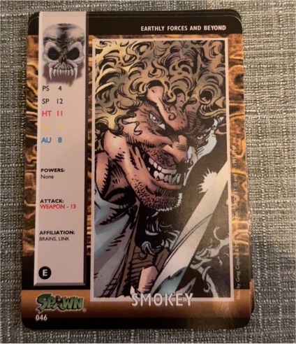 1995 Spawn Power Cardz #046 Smokey — front